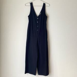 Sadie & Sage sz S black sleeveless wide leg Jumpsuit